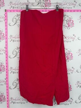 GAP strapless dress Bright red Pink Strapless dress flowy